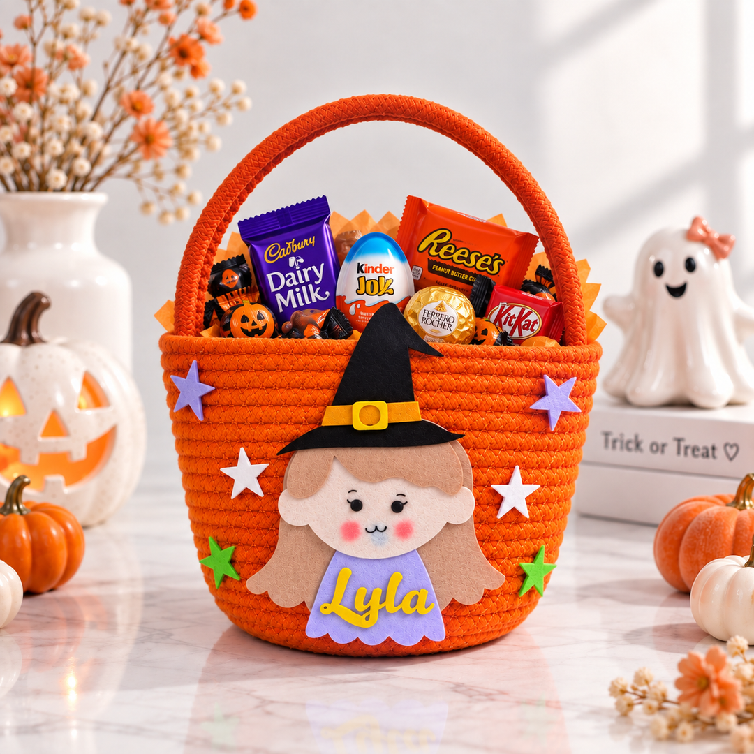 Tiny Witch Trick-or-Treat Basket