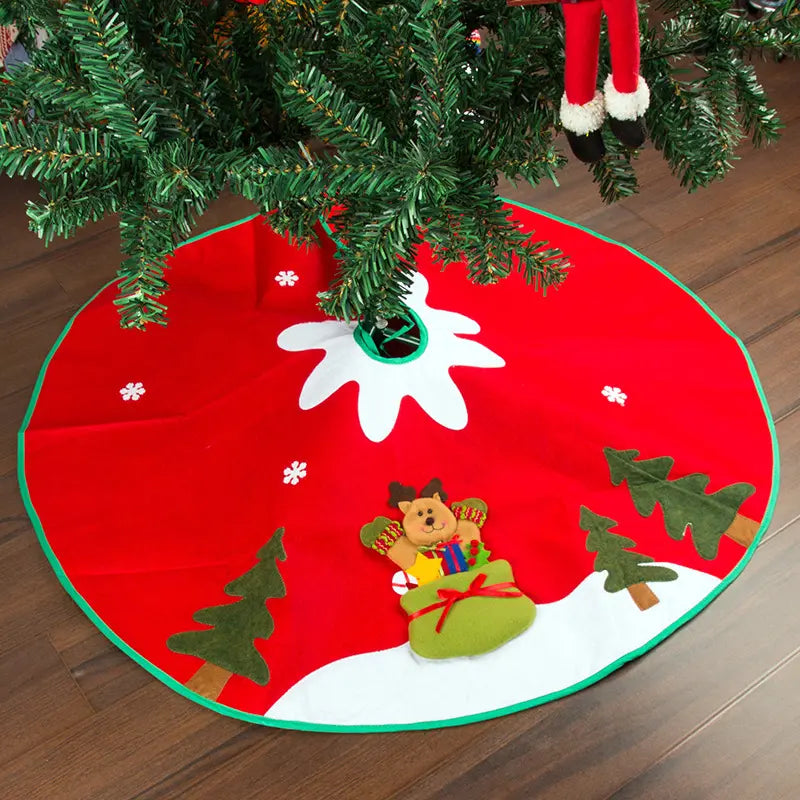 Babble Wrap 42" Tree Skirt - Reindeer Fun