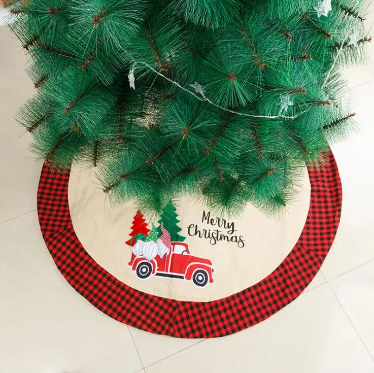 Babble Wrap 42" Tree Skirt - Santa's Joyride