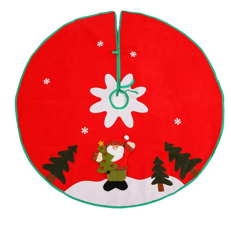Babble Wrap 42" Tree Skirt - Santa's Playful Winter