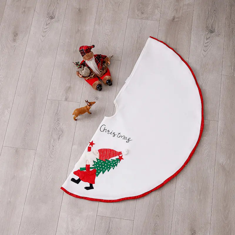 Babble Wrap 42" Tree Skirt - Santa's Wonderland