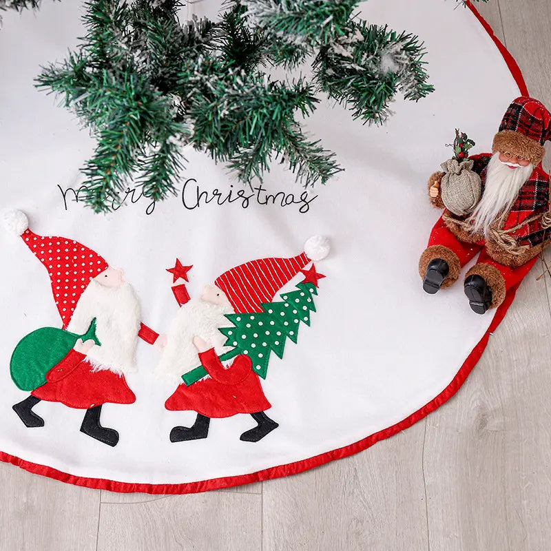 Babble Wrap 42" Tree Skirt - Santa's Wonderland
