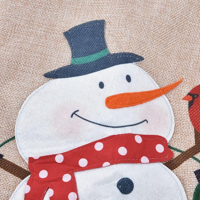 Babble Wrap 42" Tree Skirt - Snowman’s Embrace