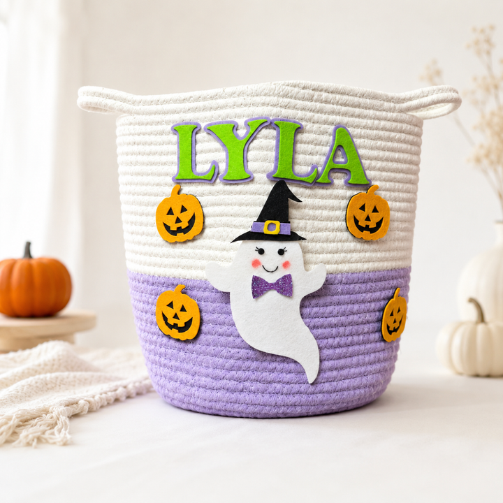 Trick-or-Treat Basket – Boo-tiful Pumpkin Ghost