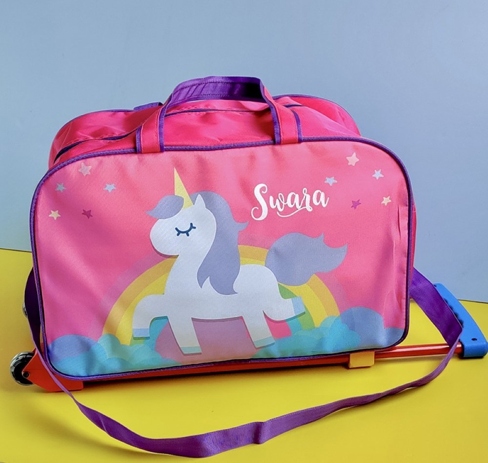 Trolley Bags- Pink Unicorn
