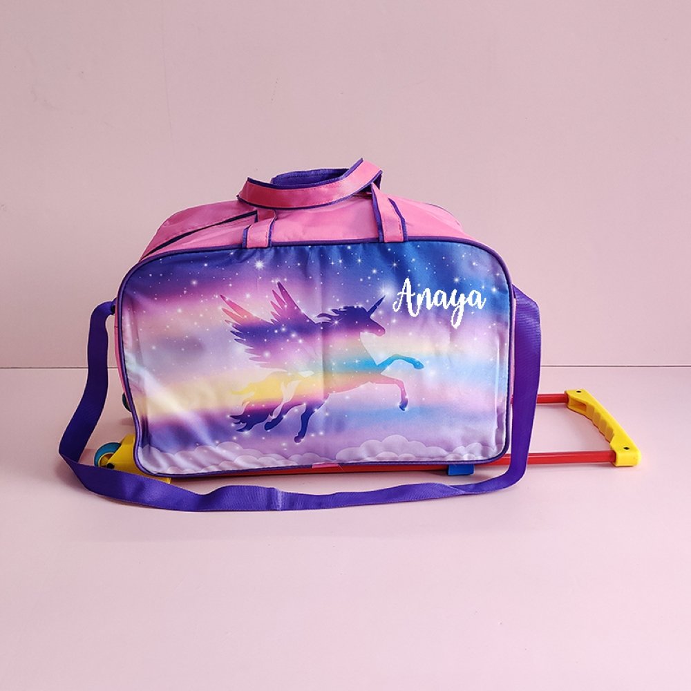 Trolley Bags- Purple Unicorn