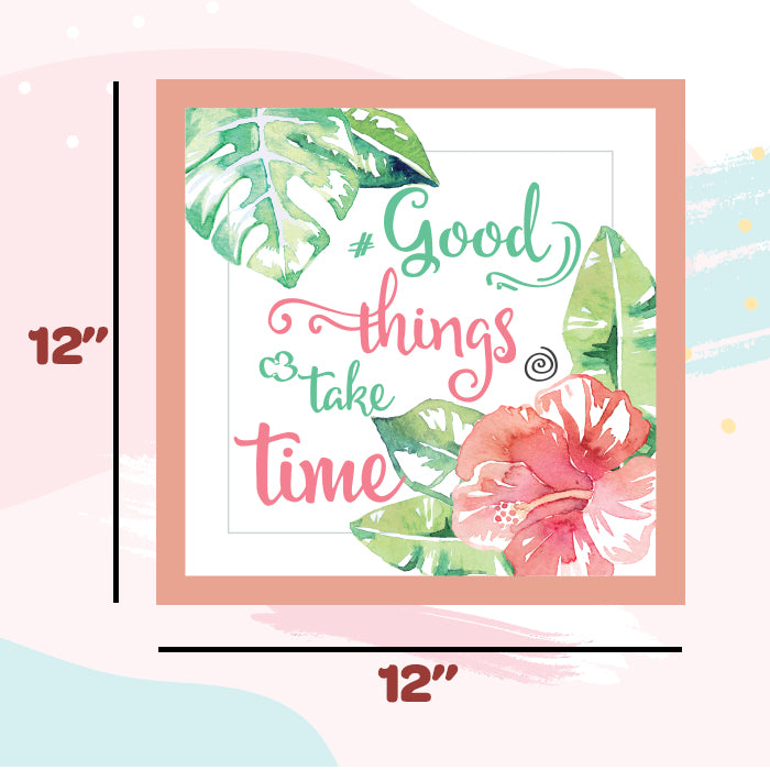 Tropical Vibes Quotes Framed Wall Art (Set of 2)