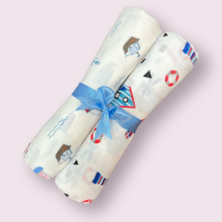 Tropical Voyage Muslin Swaddles - Set of 2