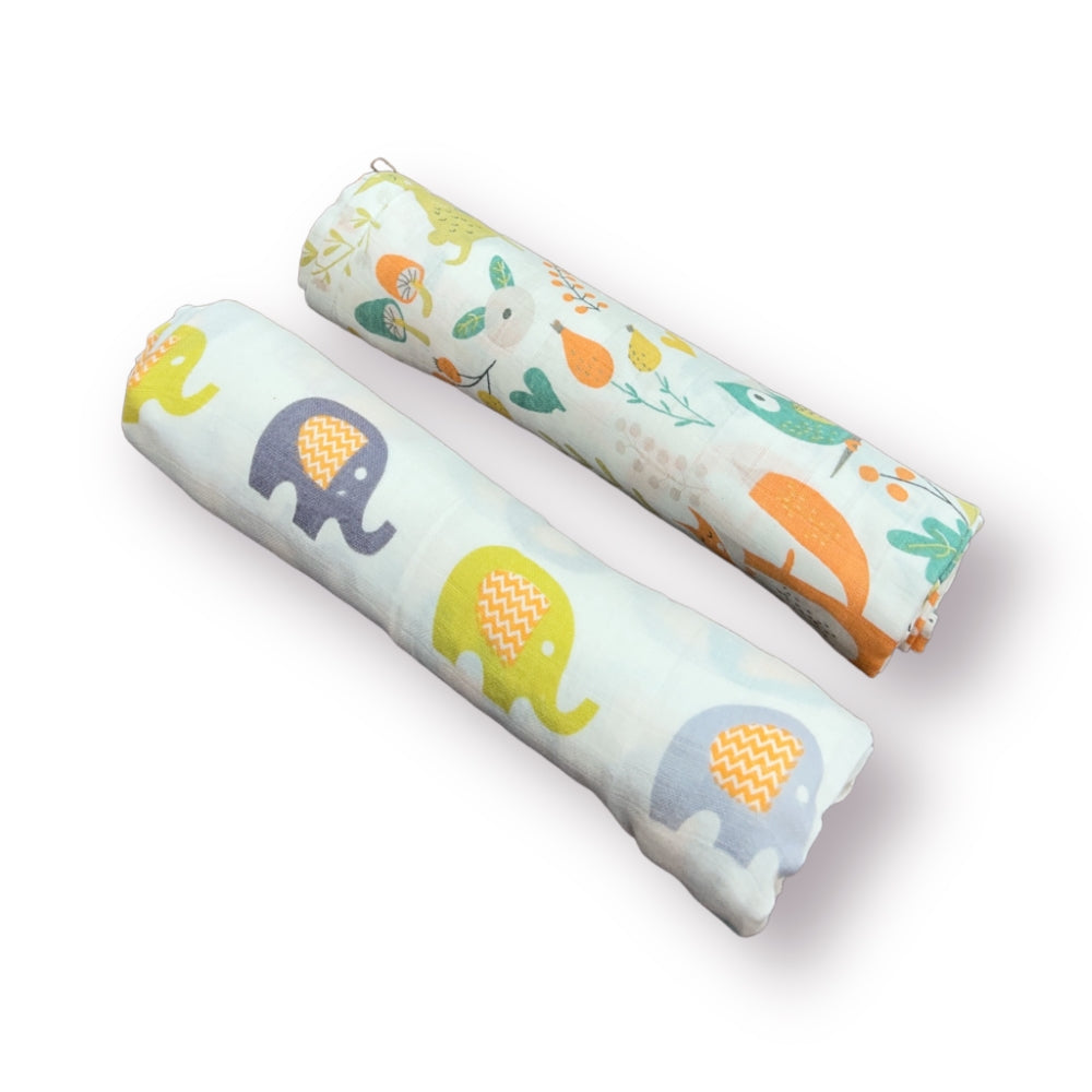 Trunk & Hoot Muslin Swaddles - Set of 2