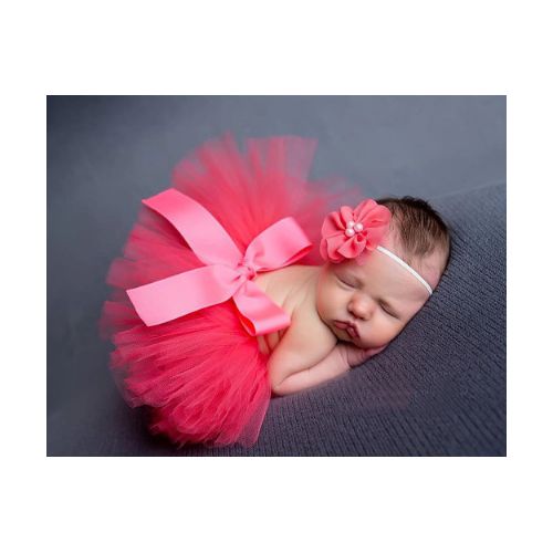 Tutu Skirt - Watermelon (with Hairband)