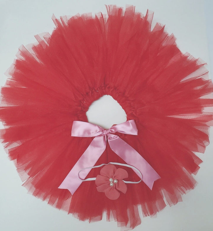 Tutu Skirt - Watermelon (with Hairband)