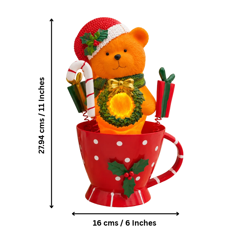 Twinkle Teddy Christmas Mug Lamp