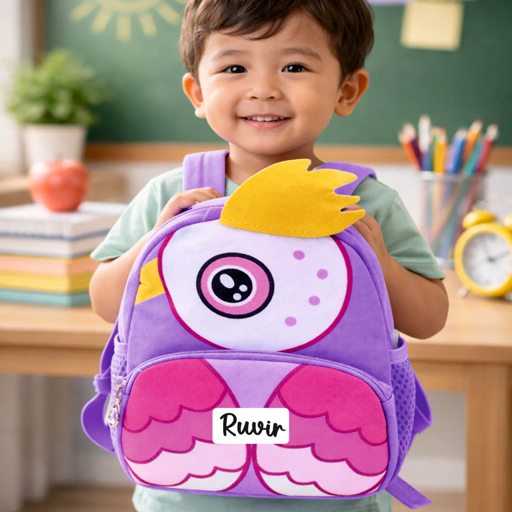Twinkle Owl Nursery School and Travel Backpack for Boys & Girls