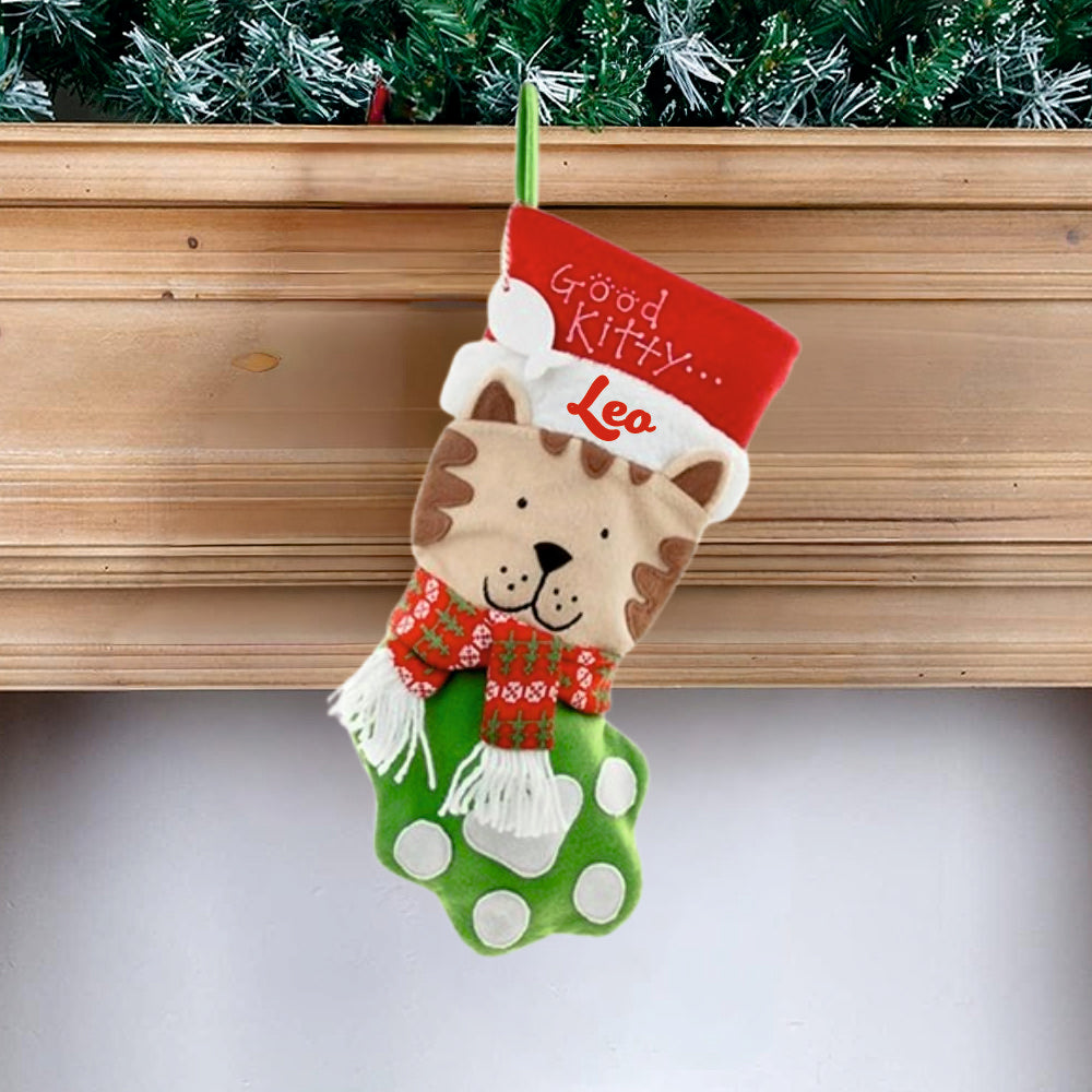 Happy Paw-Whisker stocking