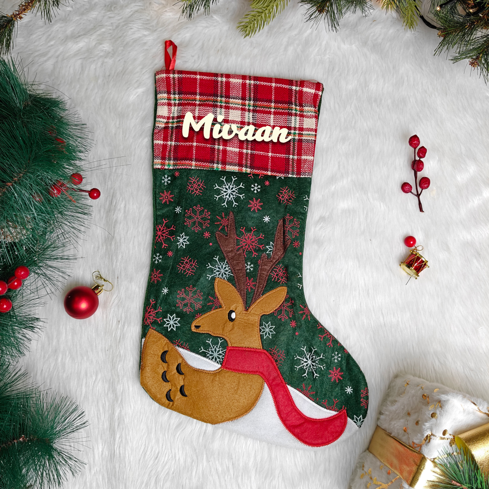 Vintage Holiday Stocking - Set of 3