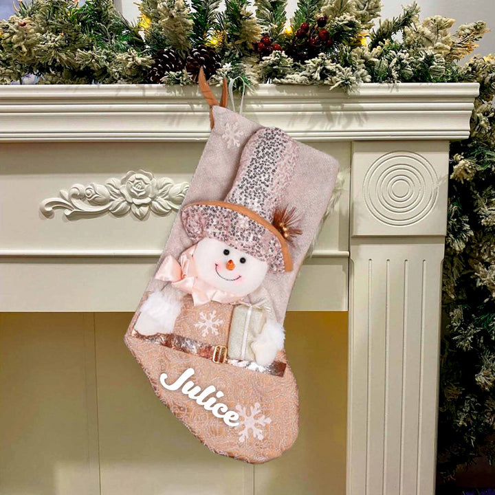 Blush & Gold Wonderland Stockings- Set of 2