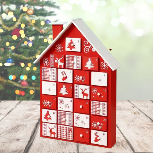 Babble Wrap Wooden Advent Calender (Crimson Cottage)