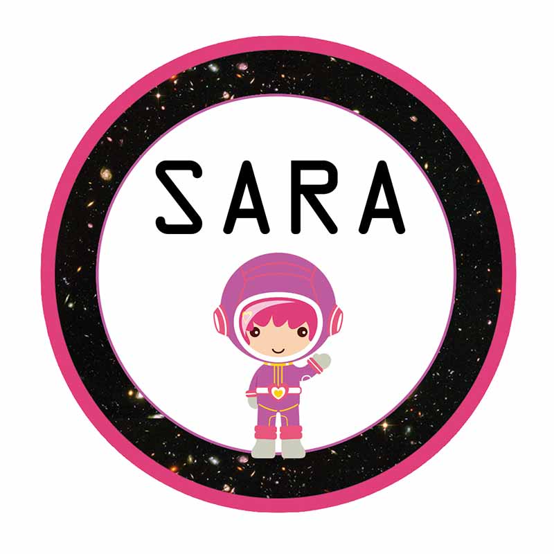 Astrogirl Waterproof Stickers (Round)