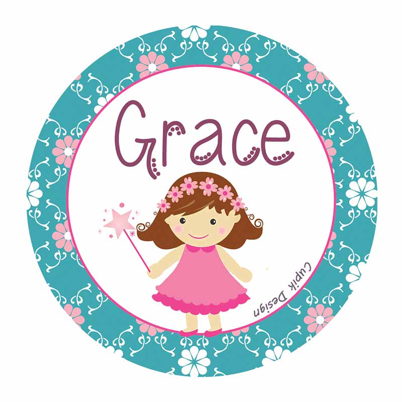 Angel Waterproof Stickers (Round)