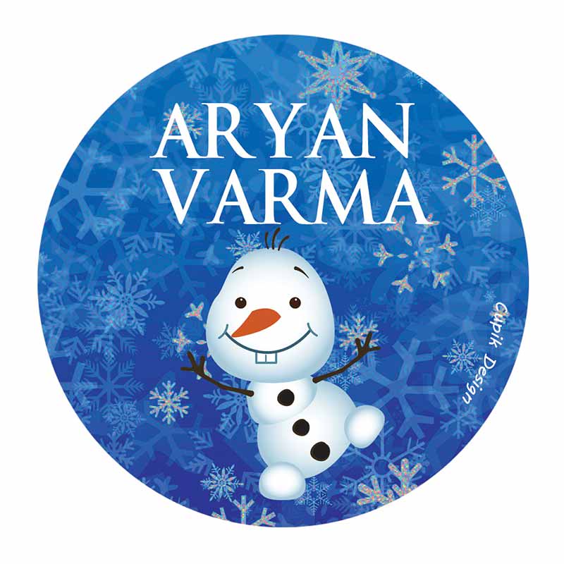 Olaf Waterproof Stickers (Round)