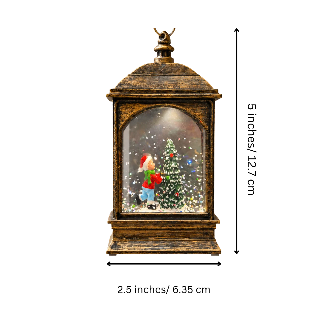 Vintage Christmas tree lantern hanging