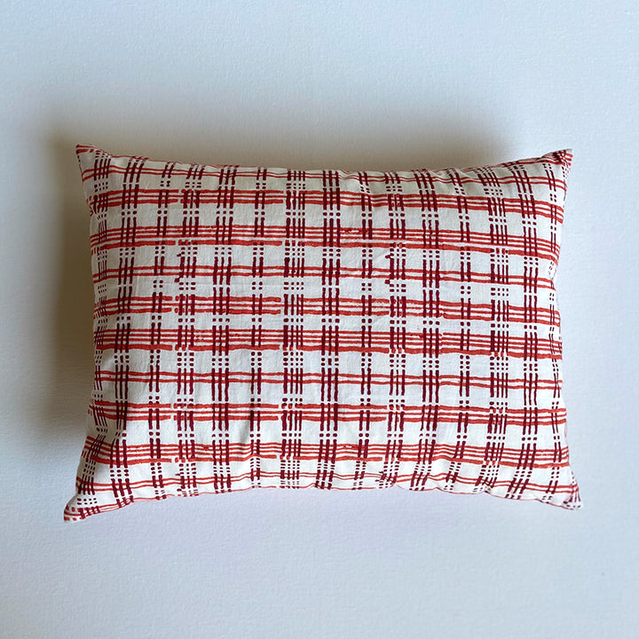 GIFT SET - ORGANIC MANJHA PRINT KAPOK PILLOW + MARACAS