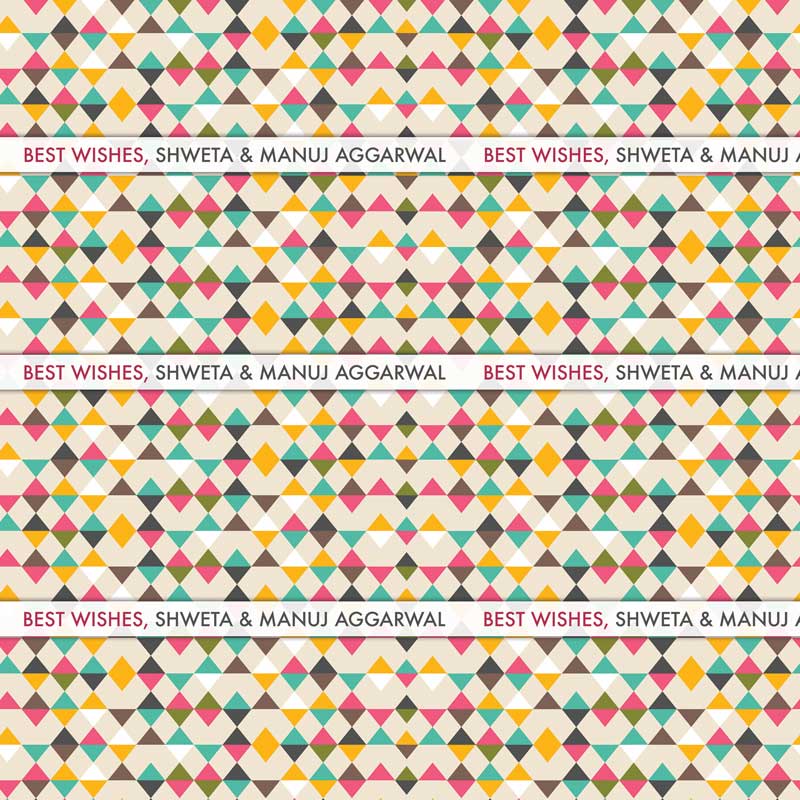 Personalised Geometry Wrapping Paper