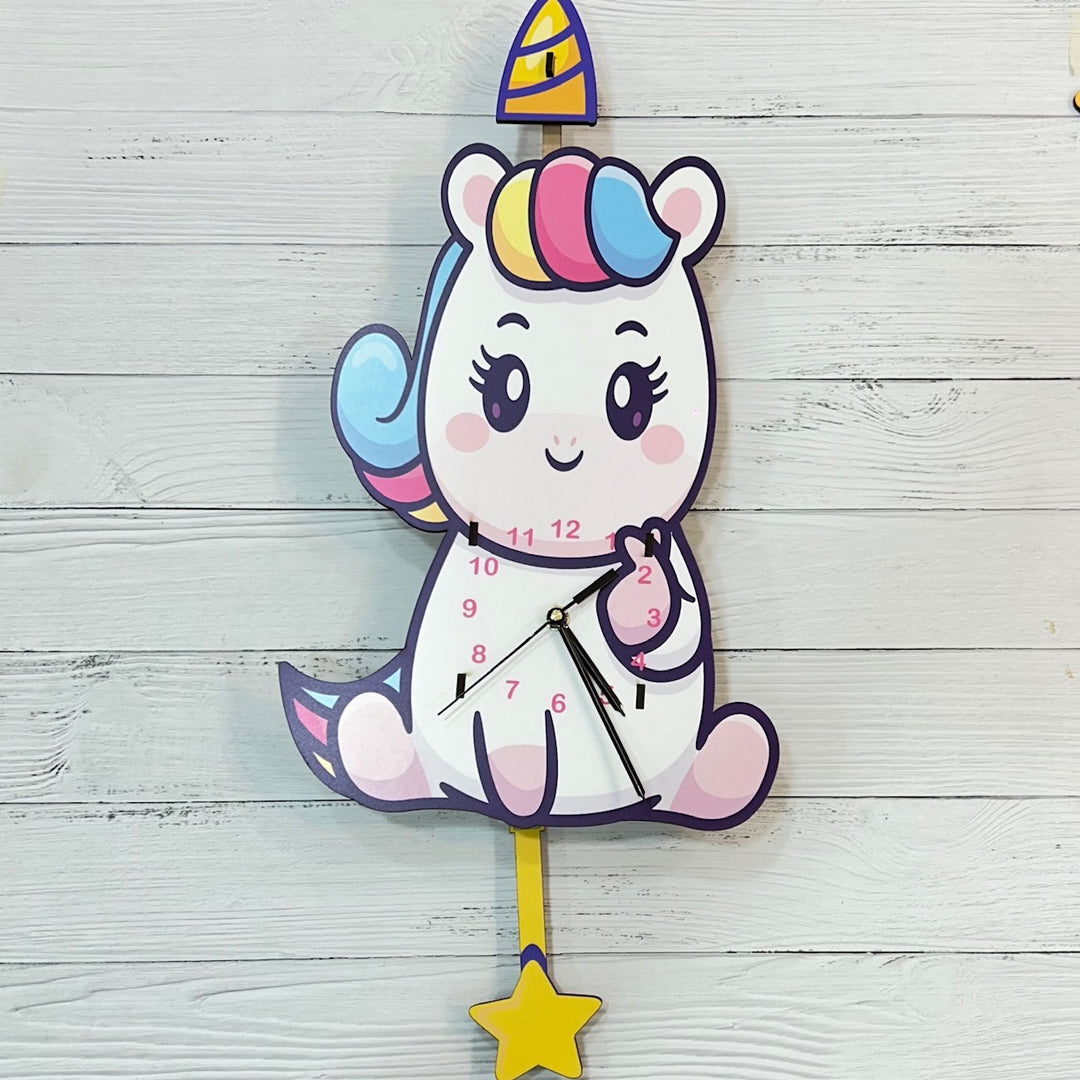 Wall Clock - Charming Unicorn