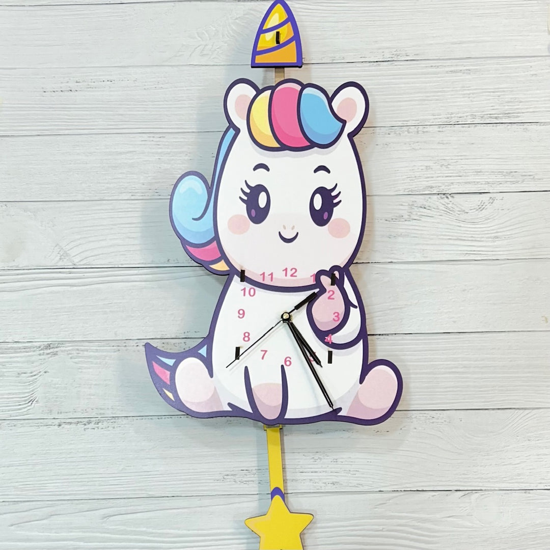 Wall Clock - Charming Unicorn