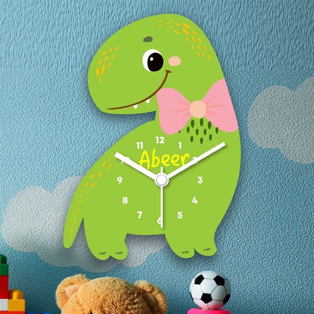 Wall Clock- Dino – Babble Wrap