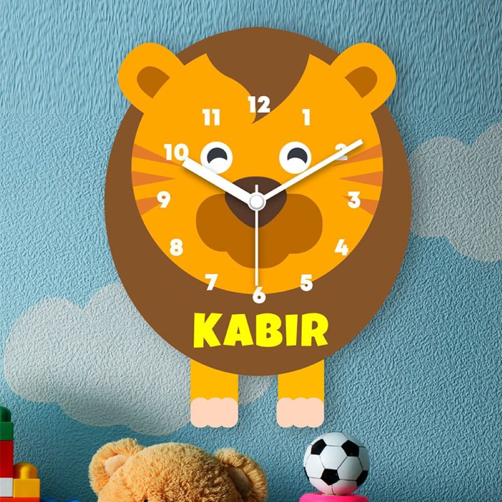Wall Clock- Lion – Babble Wrap