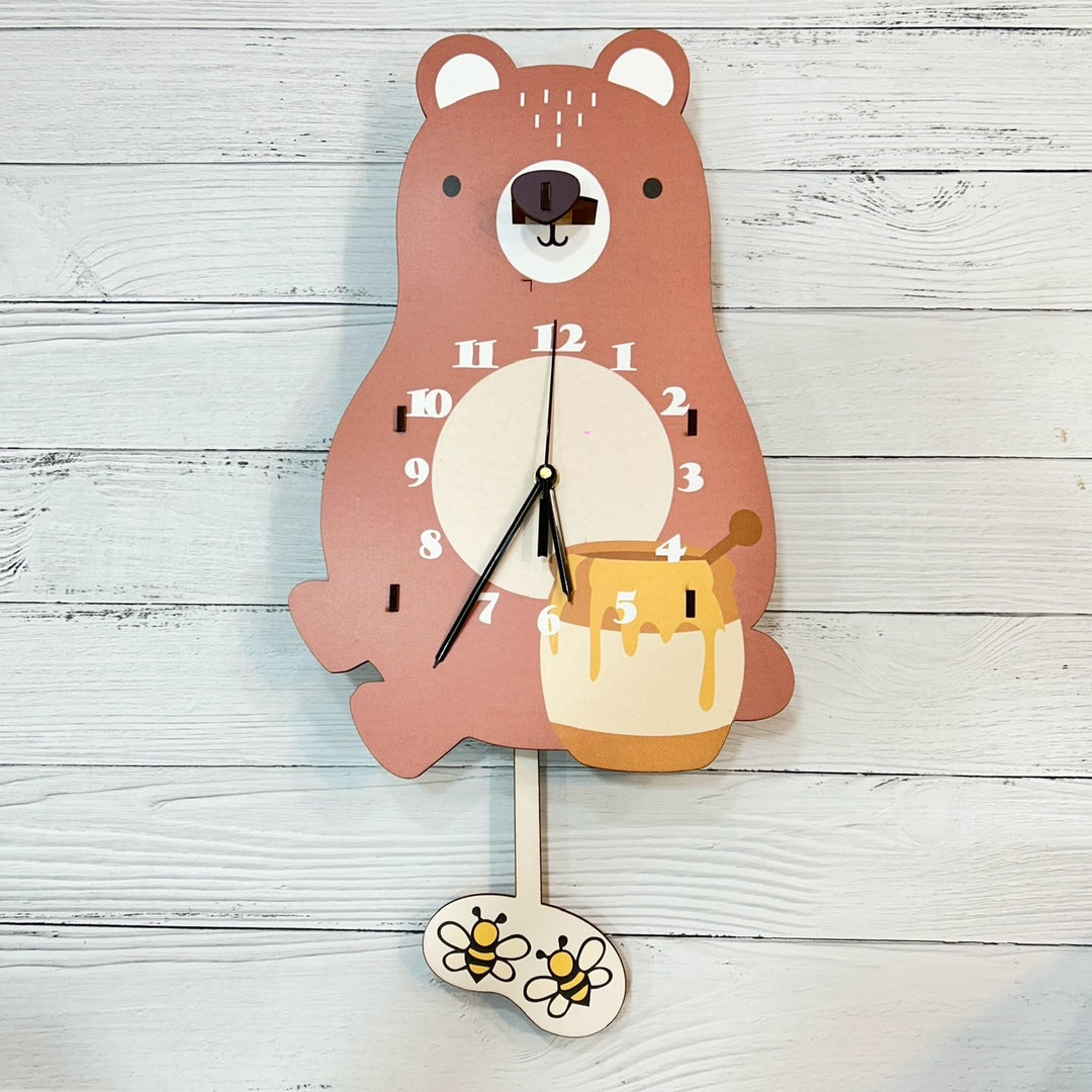 Wall Clock - Teddy's Timeless Charm