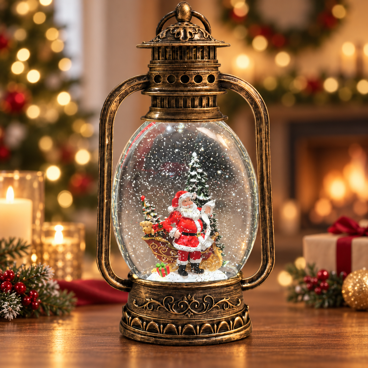 Water Light Carols - Santa’s Magical Light-Up Lantern