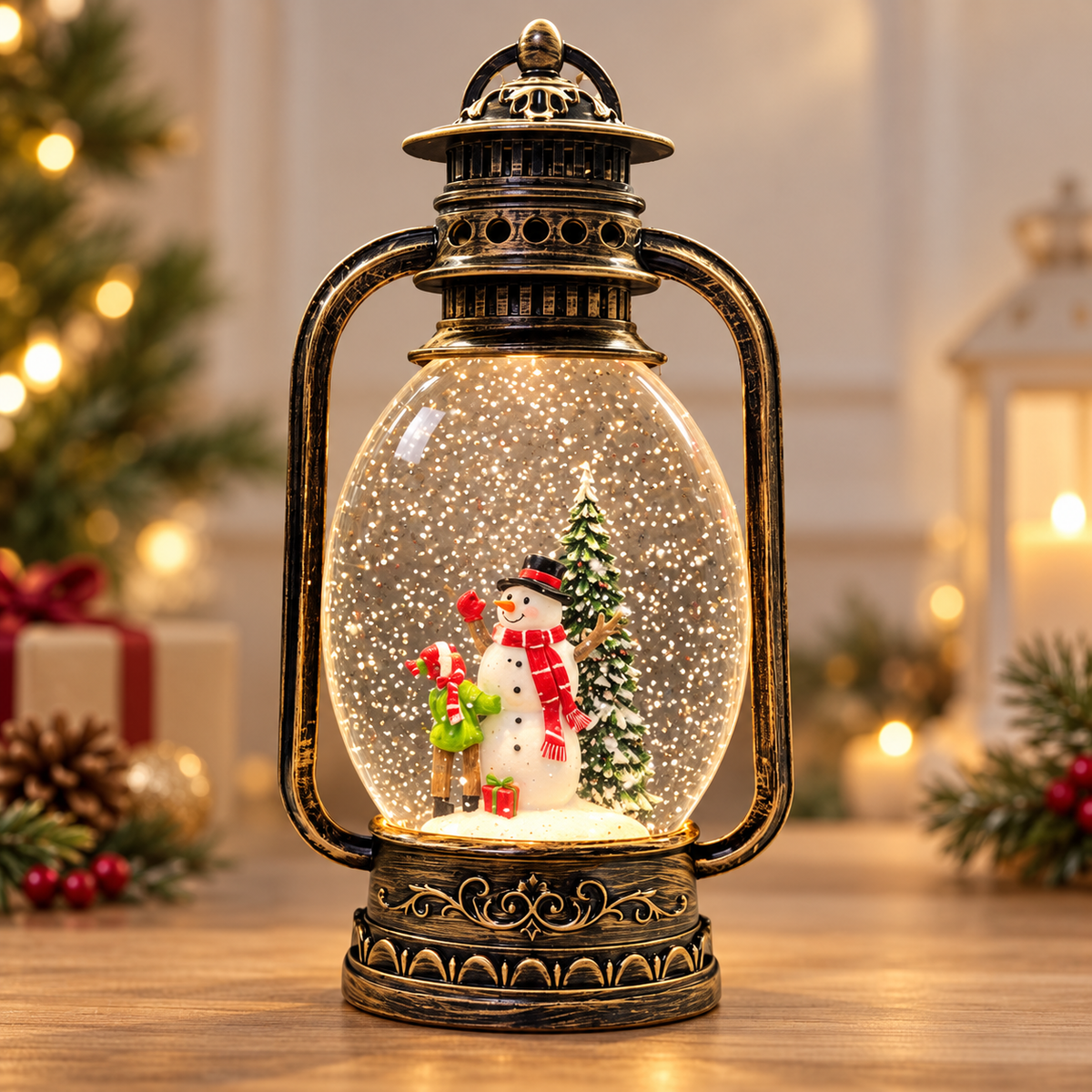 Water Light Carols - Snowman’s Magical Light-Up Lantern