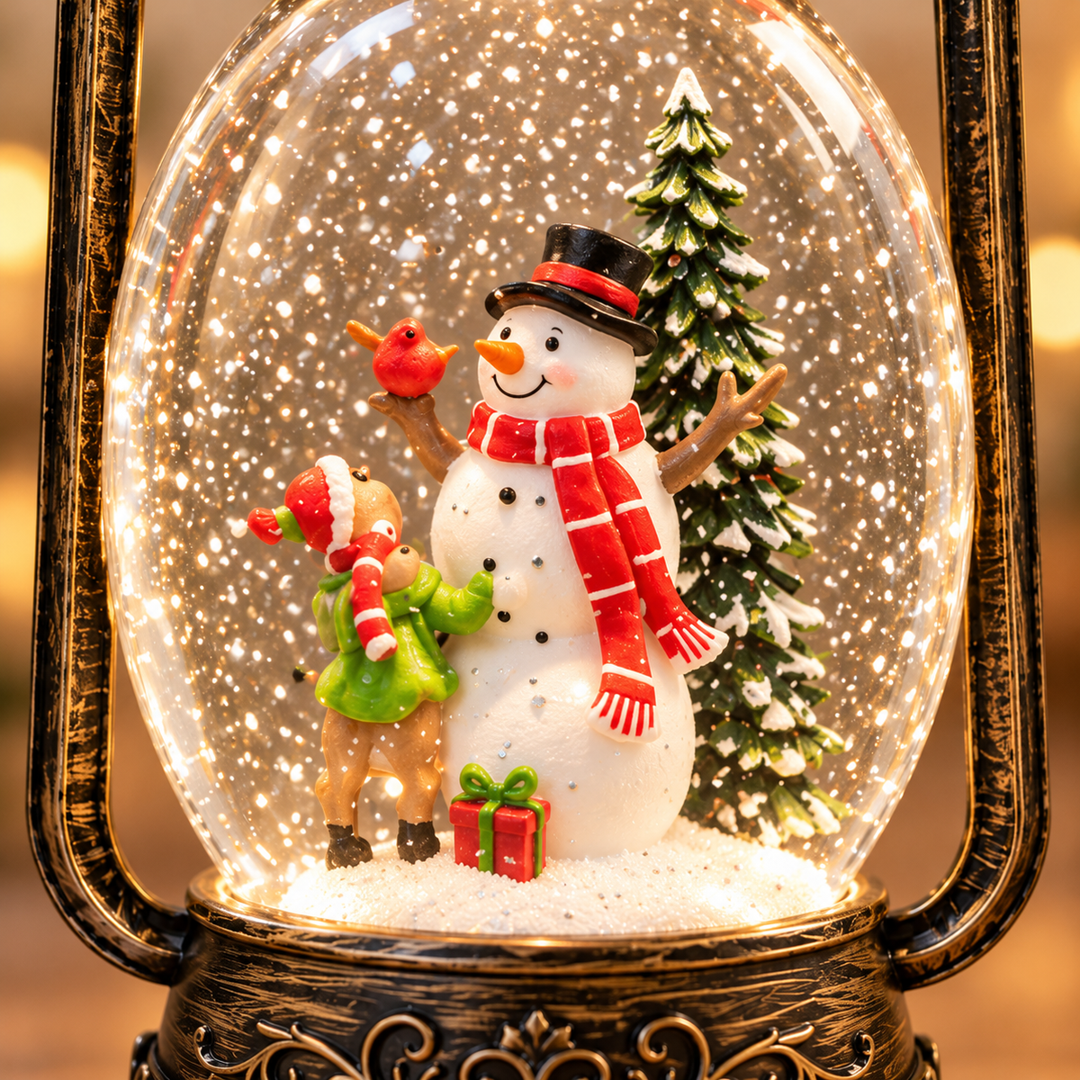 Water Light Carols - Snowman’s Magical Light-Up Lantern