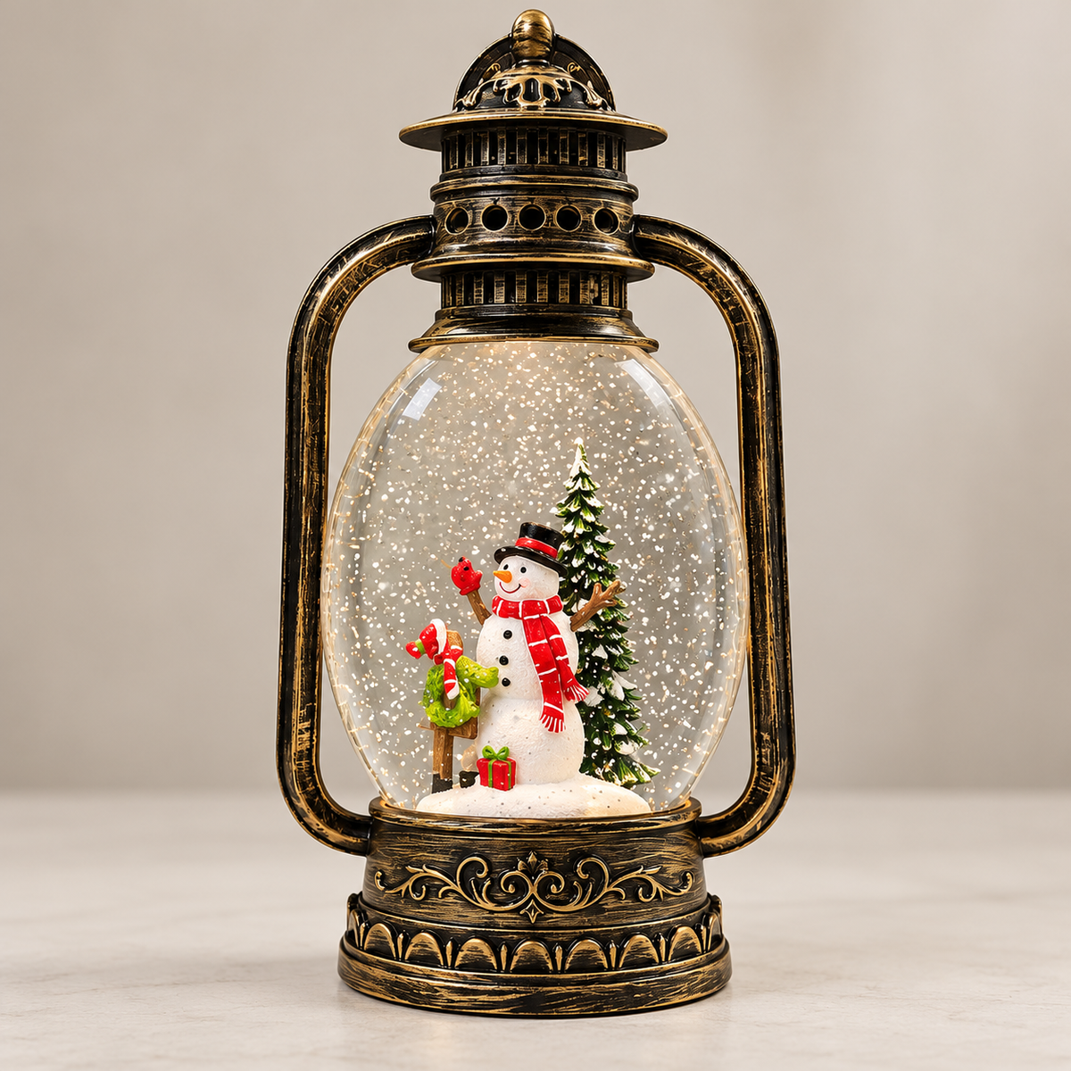 Water Light Carols - Snowman’s Magical Light-Up Lantern