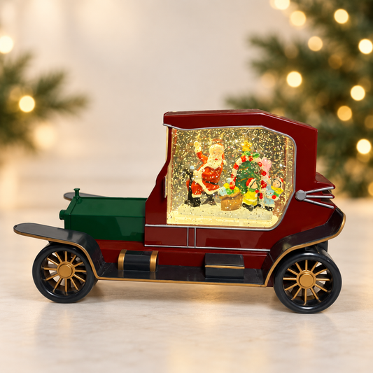 Water Light Carols - Santa & Friends Vintage Car
