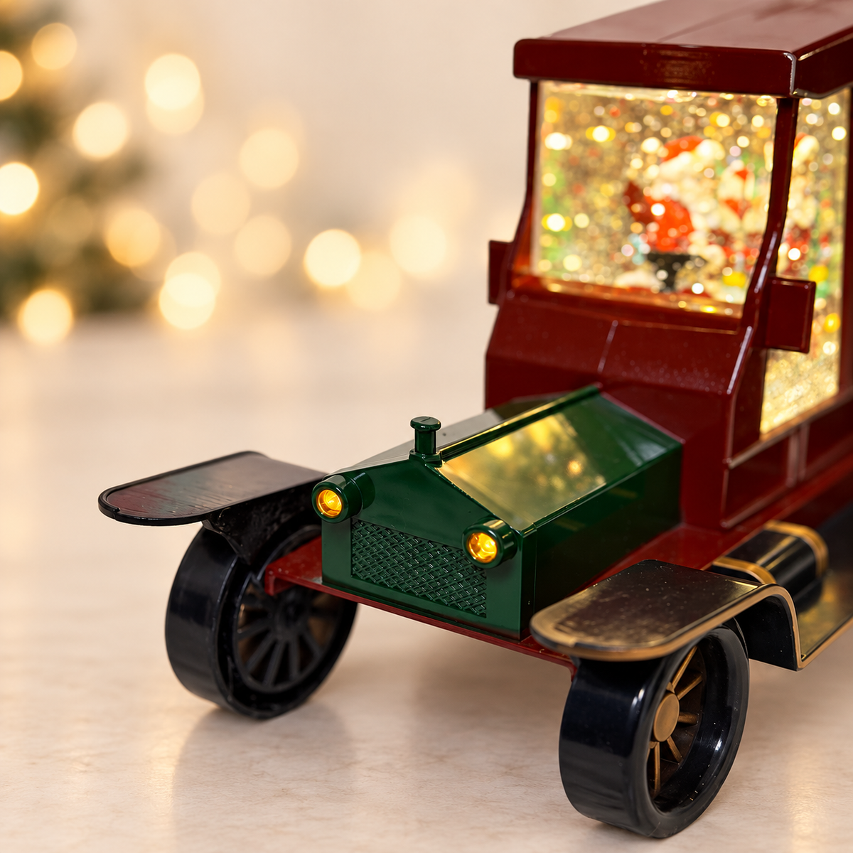 Water Light Carols - Santa & Friends Vintage Car