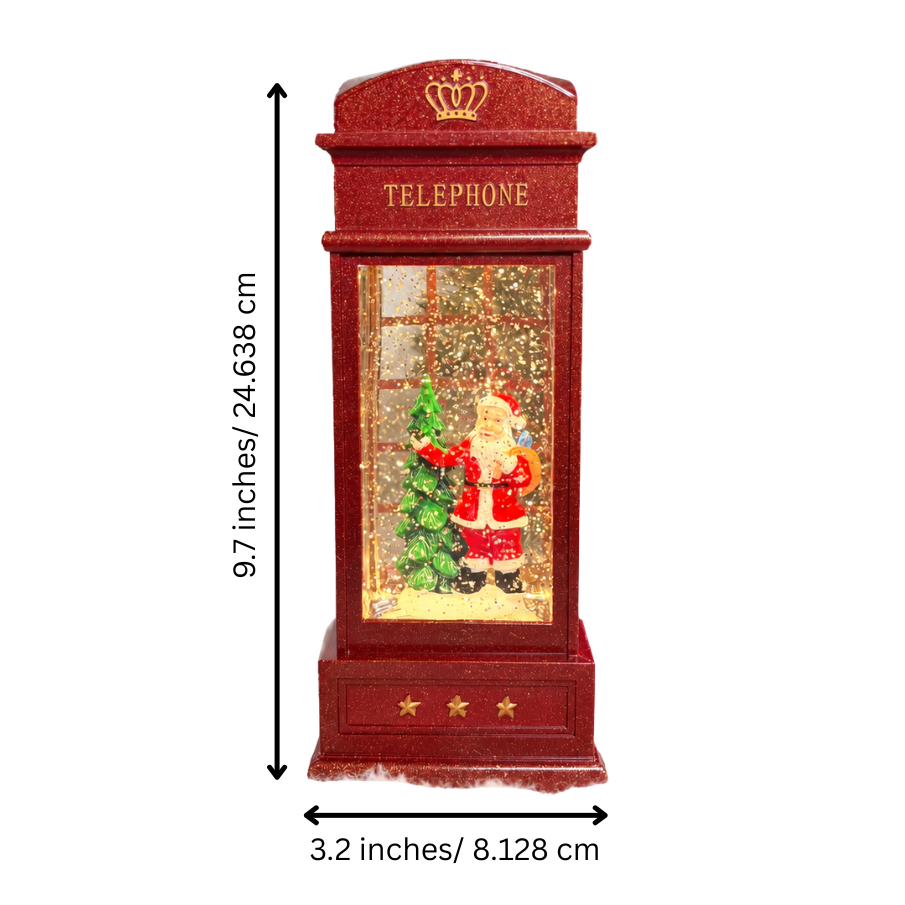 Water Light Carols - Santa by the Tree Telephone Booth