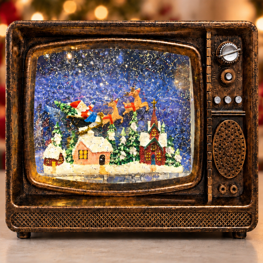 Water Light Carols - Santa’s Sleigh Glitter TV