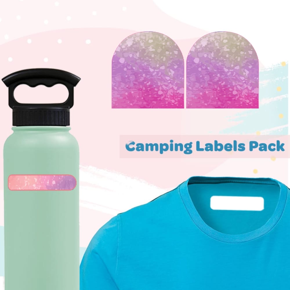 Watercolor Camping Labels Value Pack