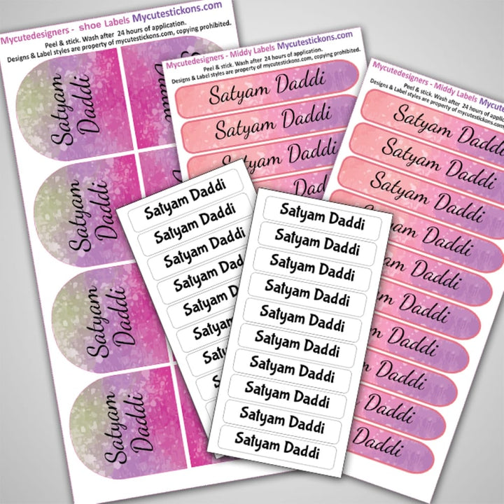 Watercolor Camping Labels Value Pack
