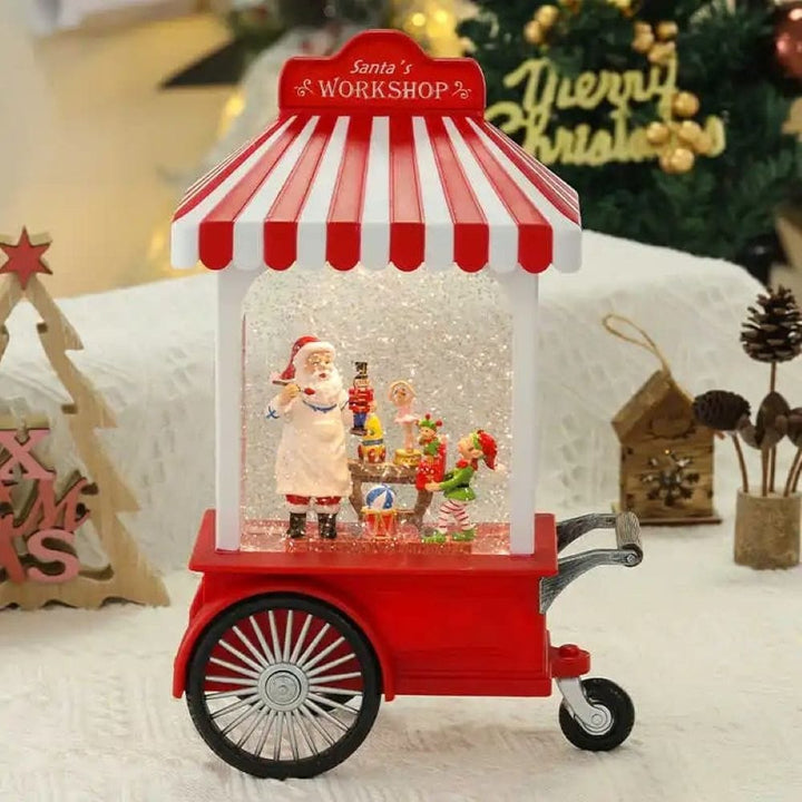 Babble Wrap Elf & Santa's Workshop- Light Up Musical Cart