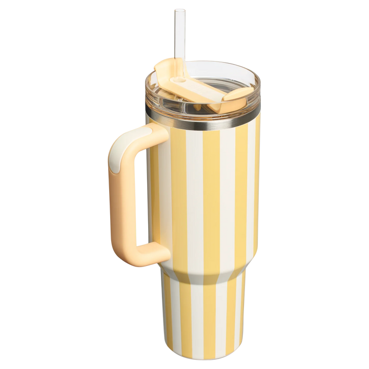 Limited Edition Stanley × Cabana Gloss Quencher - Sunshine Stripes - 40oz