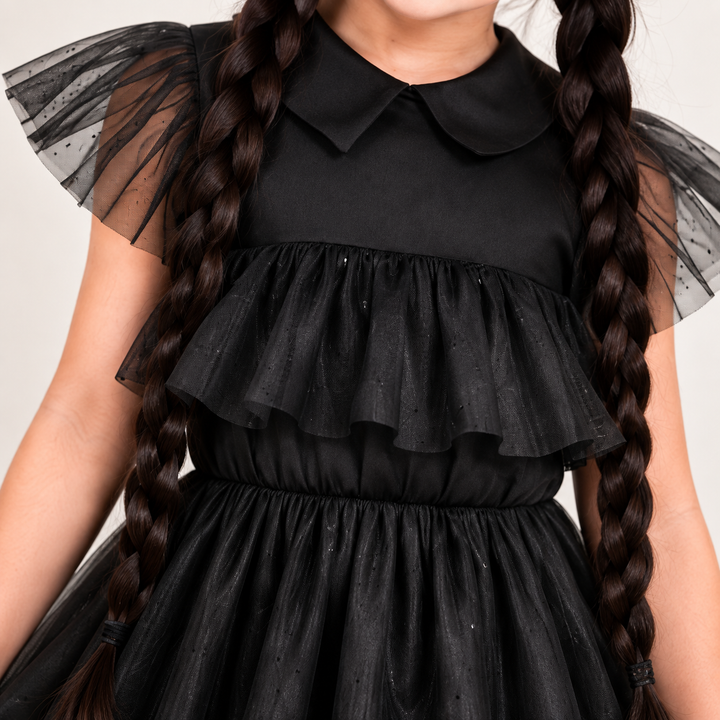 Wednesday-Inspired Halloween Dress