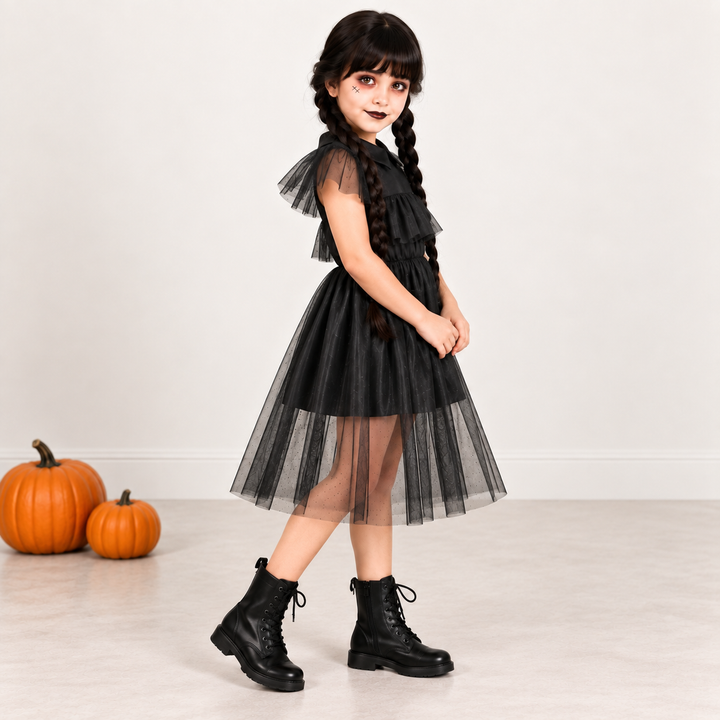 Wednesday-Inspired Halloween Dress
