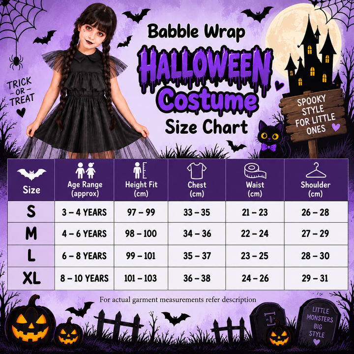 Wednesday-Inspired Halloween Dress