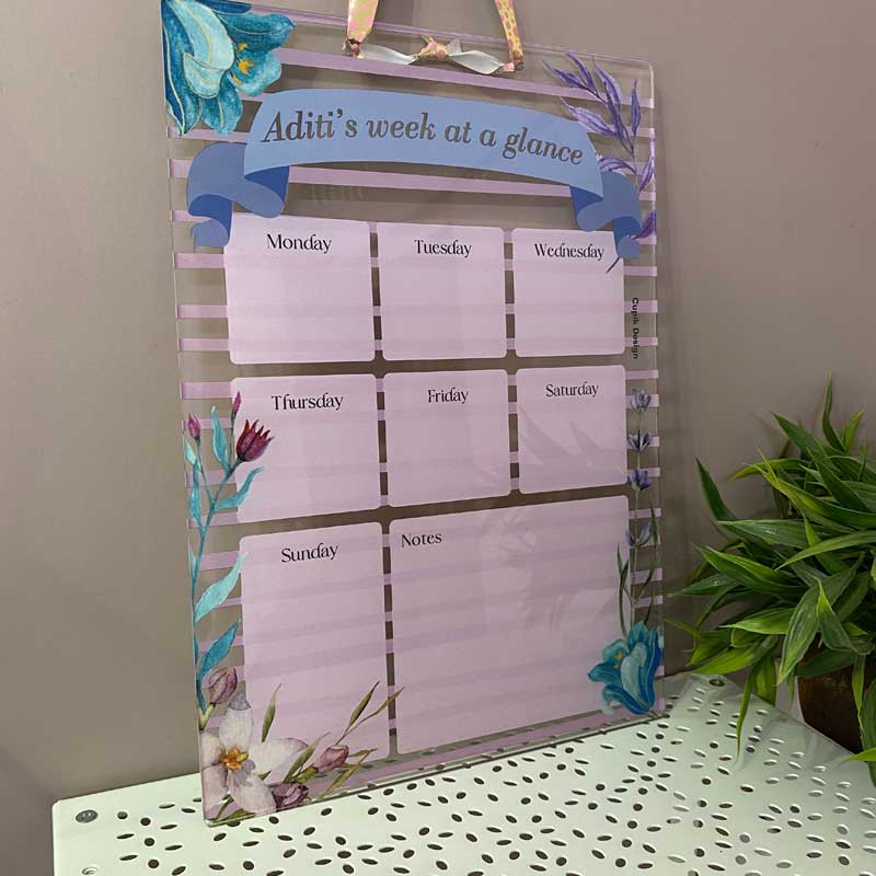 At a Glance Weekly Planner - Acrylic