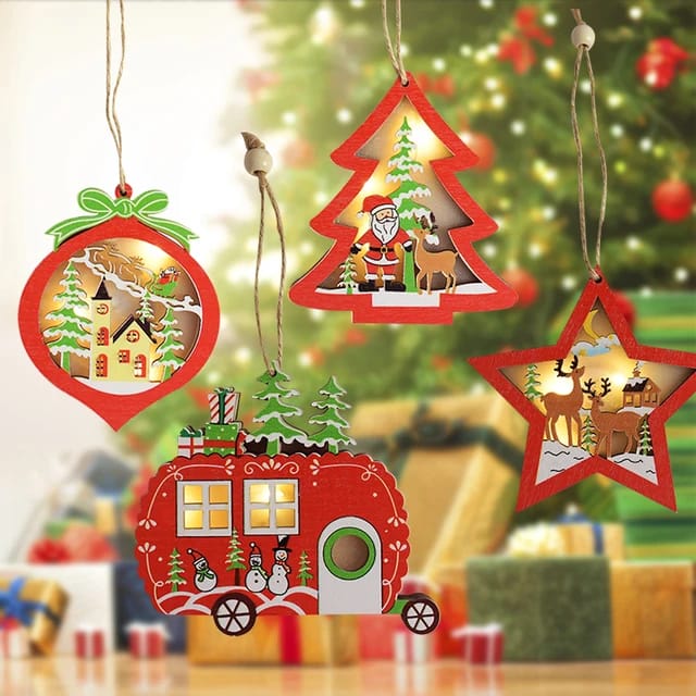 Babble Wrap Starlight Snow Ornament- Party Bus