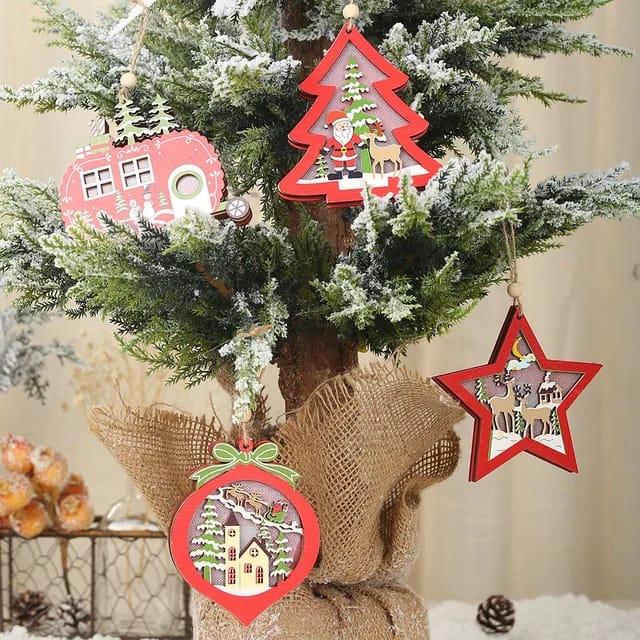Babble Wrap Starlight Snow Ornament- Set Of 4
